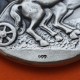 ** 1,10 ONZAS de PLATA PURA 999 ** MEDALLA OLIMPIADA de ESTOCOLMO 1912 DIOS OLÍMPICO y CIUDAD 40 mm