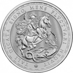. ** 16 JULIO Envío ** INGLATERRA 2 LIBRAS 2026 ST. GEORGE & THE DRAGON MONEDA DE PLATA PURA 1 ONZA OZ