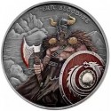 . ** 14 JULIO Envío - Tirada 500 uds ** ESTADOS UNIDOS 1 ONZA 2026 VIKINGO ERIC BLOODAXE PLATA PURA Oz LEGENDARY WARRIORS
