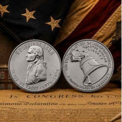 . ** 16 JULIO Envío ** ESTADOS UNIDOS 25 CENTAVOS 2026 P DECLARACIÓN DE INDEPENDENCIA Quarter 3ª MONEDA NICKEL SC