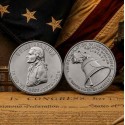 . ** 16 JULIO Envío ** ESTADOS UNIDOS 25 CENTAVOS 2026 P DECLARACIÓN DE INDEPENDENCIA Quarter 3ª MONEDA NICKEL SC