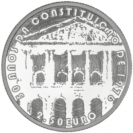 . ** 16 JULIO Envío ** PORTUGAL 2,50 EUROS 2026 CONSTITUCIÓN DE 1976 - 50 ANIVERSARIO MONEDA DE NICKEL SC Edic. limitada