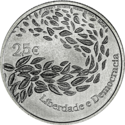 . ** 16 JULIO Envío ** PORTUGAL 2,50 EUROS 2026 LIBERTAD y DEMOCRACIA 25 Novembro MONEDA DE NICKEL SC Edic.