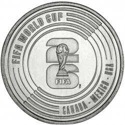 . ** 16 JULIO Envío ** PORTUGAL 5 EUROS 2026 MUNDIAL DE FÚTBOL FIFA MONEDA DE NICKEL SC Edición limitada