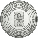 . ** 16 JULIO Envío ** PORTUGAL 5 EUROS 2026 MUNDIAL DE FÚTBOL FIFA MONEDA DE NICKEL SC Edición limitada