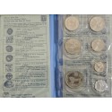 @ISRAEL ESTUCHE OFICIAL@ SOUVENIR FROM THE LIRA PERIOD SET mix fechas 7 MONEDAS 1 AGORA a 5 LIROT