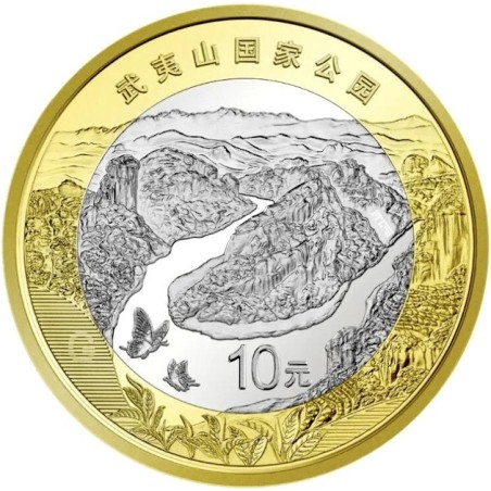 ** ENVÍO HOY ** CHINA 10 YUAN 2026 PARQUE NACIONAL de WUYISHAN MONEDA BIMETALICA