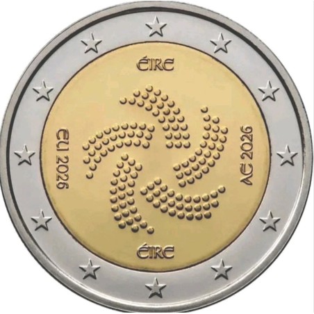 ** ENVÍO HOY ** IRLANDA 2 EUROS 2026 PRESIDENCIA DE LA UNIÓN EUROPEA MONEDA SC Eire Ireland