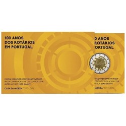 ** ENVÍO HOY - ESTUCHE PROOF ** PORTUGAL 2 EUROS 2026 ROTARY CLUB 1ª MONEDA CONMEMORATIVA SC