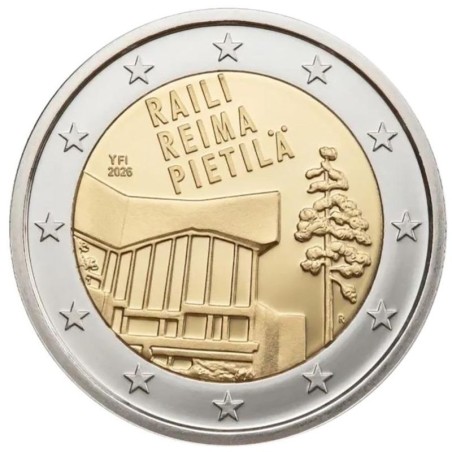** ENVÍO HOY ** FINLANDIA 2 EUROS 2026 RAILI y REIMA PIETILÄ ARQUITECTOS 2ª MONEDA CONMEMORATIVA SC