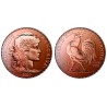 ** 4 monedas de 1 ONZA COBRE PURO ** CANADA + FRANCIA + 2x ESTADOS UNIDOS 1 ONZA 2027 MONEDA DE COBRE SC