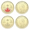 ** 2 MONEDAS - MUNDIAL DE FÚTBOL ** CANADA 1 DOLAR 2026 FIFA WORLD CUP @SI COLOR y NO COLOR@ SC