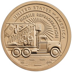 ** ENVÍO HOY ** ESTADOS UNIDOS 1 DOLAR 2026 D CAMIÓN Minnesota American Innovation 32ª MONEDA DE LATON