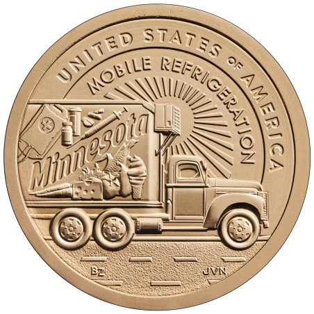 ** ENVÍO HOY ** ESTADOS UNIDOS 1 DOLAR 2026 D CAMIÓN Minnesota American Innovation 32ª MONEDA DE LATON