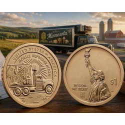 ** ENVÍO HOY ** ESTADOS UNIDOS 1 DOLAR 2026 P CAMIÓN Minnesota American Innovation 32ª MONEDA DE LATON