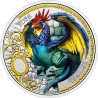 ** ENVÍO HOY ** AUSTRIA 3 EUROS 2026 BASILISK Serie Criaturas Místicas COLORES 4ª MONEDA DE NICKEL Basilisco