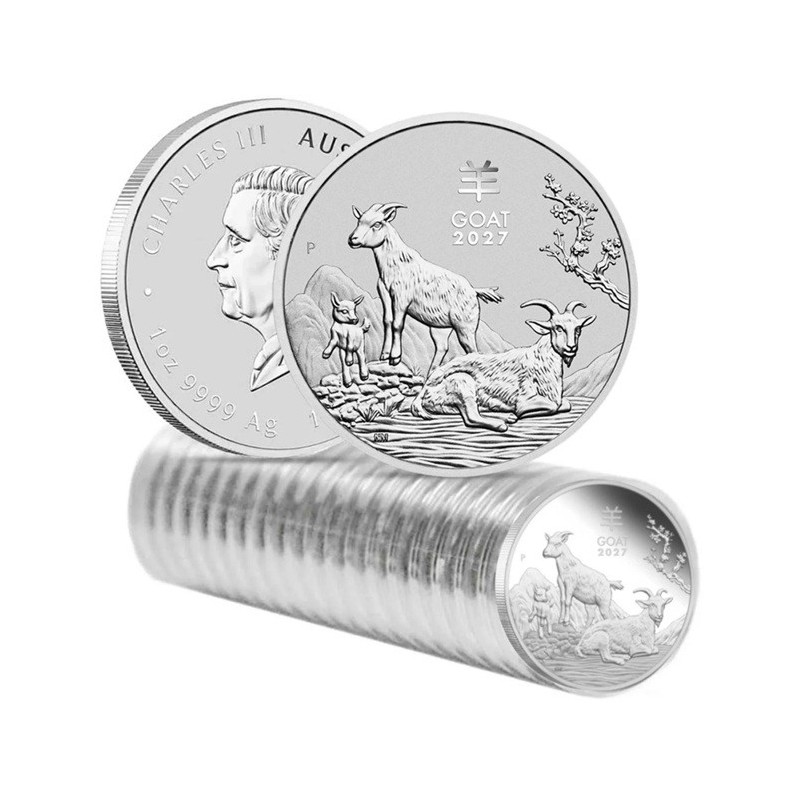 ** ENVÍO HOY ** AUSTRALIA 1 DOLAR 2026 AÑO DE LA CABRA Lunar Serie ONZA Perth Mint MONEDA DE PLATA PURA Oz