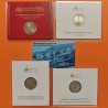 ** 4 MONEDAS - ESTUCHES ** VATICANO 2 EUROS 2024 MARCONI y 2025 SEDE VACANTE + JUBILEO + MIGUEL ANGEL