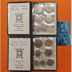 *** OFERTA *** ESPAÑA CARTERA 1983 + 1984 JUAN CARLOS I 1 + 2 + 5 + 10 + 25 + 50 + 100 PESETAS 1983 y 1984 SC/SC-
