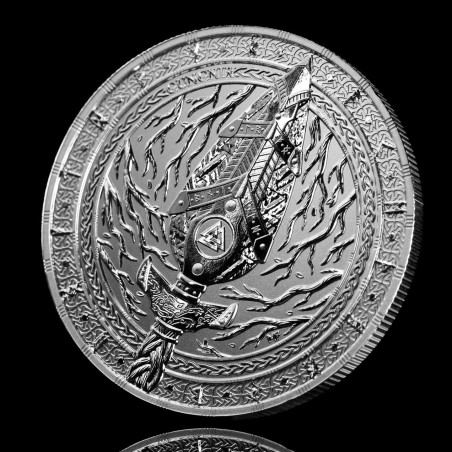 ** ENVÍO HOY ** ALEMANIA 5 MARK 2026 GUNGNIR Lanza de ODÍN MONEDA DE PLATA Germania Mint ONZA OZ 5000 uds