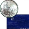 ** 10 MONEDAS ** SAN MARINO CARTERA OFICIAL 1988 SC 1+2+5+10+20+50+100+200+500 + 1000 LIRAS 1988 PLATA CASTILLO