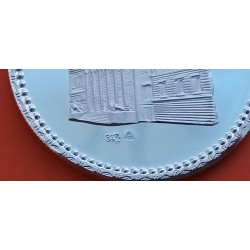 **  0,77 ONZAS ** ESPAÑA MEDALLA DE PLATA PURA Años 1980 DON JUAN DE BORBÓN 24,10 gramos RAYITAS 41 mm