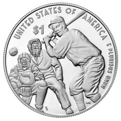 . 1 moneda x ESTADOS UNIDOS 1 DOLAR 2022 P BEISBOL NEGRO LEAGUE PLATA PROOF ESTUCHE Us Mint
