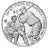 . 1 moneda x ESTADOS UNIDOS 1 DOLAR 2022 P BEISBOL NEGRO LEAGUE PLATA PROOF ESTUCHE Us Mint