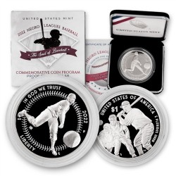 . 1 moneda x ESTADOS UNIDOS 1 DOLAR 2022 P BEISBOL NEGRO LEAGUE PLATA PROOF ESTUCHE Us Mint