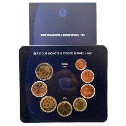 ** 019 OCTUBRE Envío ** ITALIA CARTERA OFICIAL EUROS 2026 UNC 1+2+5+10+20+50 Cts. + 1€ + 2 EUROS 2026 SET