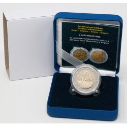 ** 015 OCTUBRE Envío - PROOF ESTUCHE ** BELGICA 2 EUROS 2026 INSTITUTO OCEANOGRÁFICO 2ª MONEDA BIMETÁLICA