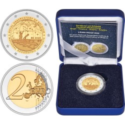 ** 015 OCTUBRE Envío - PROOF ESTUCHE ** BELGICA 2 EUROS 2026 INSTITUTO OCEANOGRÁFICO 2ª MONEDA BIMETÁLICA