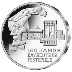 ** 015 OCTUBRE Envío ** ALEMANIA 35 EUROS 2025 D RICHARD WAGNER MONEDA DE PLATA SC Germany BRD