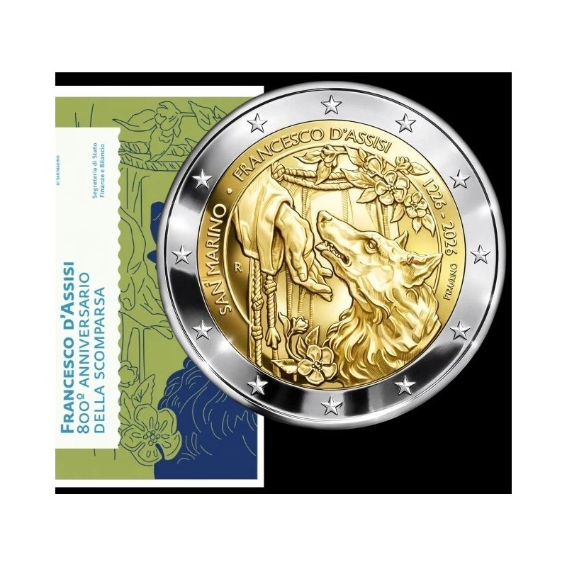 . @ENVÍO HOY@ SAN MARINO 2 EUROS 2026 TIZIANO 450 AÑOS DE SU MUERTE Pintor 1ª MONEDA CONMEMORATIVA ESTUCHE BLISTER