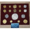 ** 13,27 ONZAS de PLATA PURA ** HISTORIA DE LA MONEDA ESPAÑOLA 1474 a 1868 BAÑO DE ORO 17 MEDALLAS 412 gramos