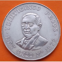 MEXICO 25 PESOS 1972 BENITO JUAREZ KM.480 MONEDA DE PLATA @LIMPIADA@ Estados Unidos Mexicanos silver coin R/4