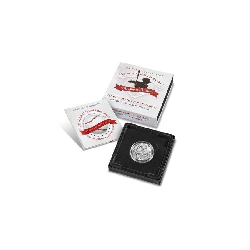 . 1 moneda x ESTADOS UNIDOS 1/2 DOLAR 2022 S BEISBOL y AUTOBUS NEGRO LEAGUES BASEBALL NICKEL PROOF ESTUCHE Us Mint
