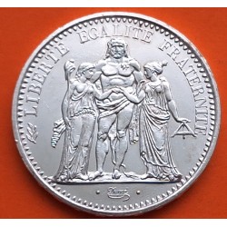 FRANCIA 10 FRANCOS 1968 HERCULES KM.932 MONEDA DE PLATA EBC + IMPERFECCIONES France 10 Francs 0,72 ONZAS R/4