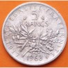 FRANCIA 5 FRANCOS 1963 SEMBRADORA SEMEUSE KM.926 MONEDA DE PLATA MUY CIRCULADA France 5 Francs silver 0,32 ONZAS R/4