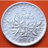 FRANCIA 5 FRANCOS 1964 SEMBRADORA SEMEUSE KM.926 MONEDA DE PLATA EBC- IMPERFECCIONES France silver 0,32 ONZAS R/3