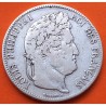FRANCIA 5 FRANCOS 1833 A Ceca de PARIS Rey LOUIS PHILIPPE I KM.749.13 MONEDA DE PLATA MBC- Republique Francaise