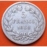 FRANCIA 5 FRANCOS 1838 W Ceca de LILLE Rey LOUIS PHILIPPE I KM.749.13 MONEDA DE PLATA MBC- Republique Francaise R/2