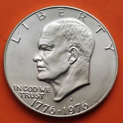 @MUESCA@ ESTADOS UNIDOS 1 DOLAR 1976 S EISENHOWER BICENTENNIAL 1776 KM.206A MONEDA DE PLATA SC USA 1 Dollar