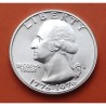 ESTADOS UNIDOS 1/4 DOLAR 1976 S WASHINGTON BICENTENARIO 1776 KM.204A MONEDA DE PLATA SC USA silver Quarter