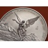 1ª AÑO DE EMISIÓN @RARA@ MEXICO 2 ONZAS 1996 ANGEL LIBERTAD MONEDA DE PLATA PURA 999 SC silver coin OZ OUNCE