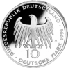 @PROOF - CÁPSULA@ ALEMANIA 10 MARCOS 1991 A PUERTA BRADENBURGO KM.177 MONEDA DE PLATA German silver