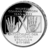 @PROOF + CÁPSULA@ ALEMANIA 10 MARCOS 1995 D WILLIAM CONRAD RÖNTGEN - RAYOS X KM.187 MONEDA DE PLATA Germany silver BRD