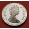 CANADA 1 DOLAR 1982 CABEZA DE BUFFALO ISABEL II KM.133 MONEDA DE PLATA PROOFLIKE silver 1 Dollar
