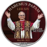 ** PAPA LEÓN XIV 5.000 uds - COLORES ** ESTADOS UNIDOS 1 DOLAR 2025 EAGLE LIBERTY MONEDA DE PLATA PURA cápsula ONZA