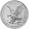 ** PAPA LEÓN XIV 5.000 uds - COLORES ** ESTADOS UNIDOS 1 DOLAR 2025 EAGLE LIBERTY MONEDA DE PLATA PURA cápsula ONZA